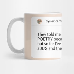 Dyslexic Pottery Artist Mug